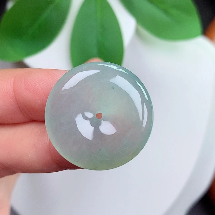 颈饰未镶嵌翡翠平安扣 25.4x5.5mm