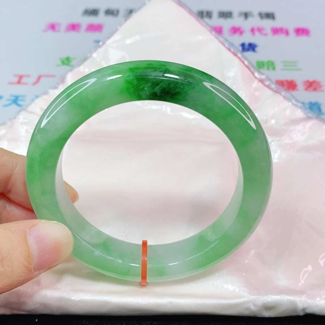 未镶嵌手镯翡翠56圈口正圈