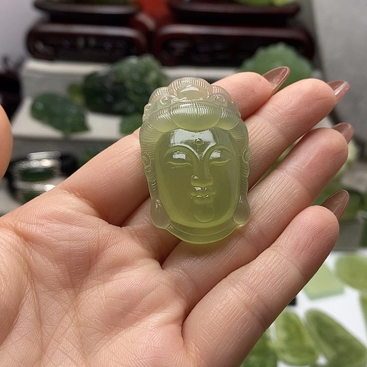 未镶嵌蛇纹石玉挂件杨***8