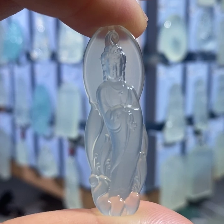 岫玉未镶嵌颈饰44✖️14.6✖️7.2