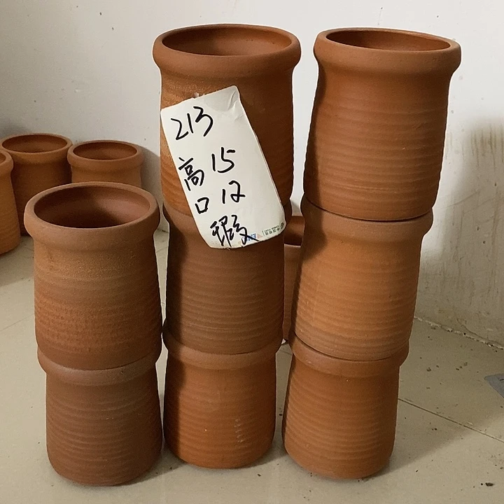 粗陶红陶绿植花盆213