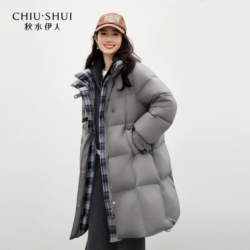 【籽言专属】秋水伊人立领外套女休闲H版型羽绒服625410D305323