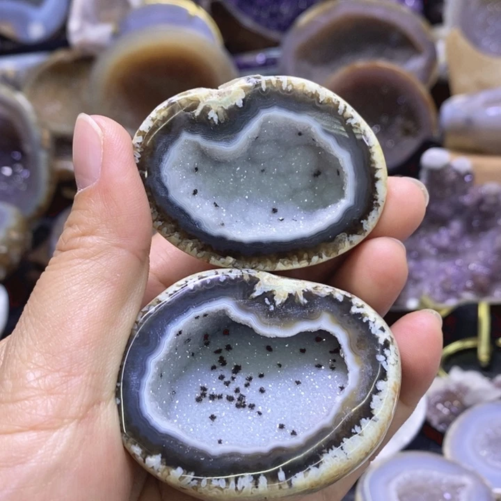 未镶嵌珠宝半成品水晶雪景啵啵盆