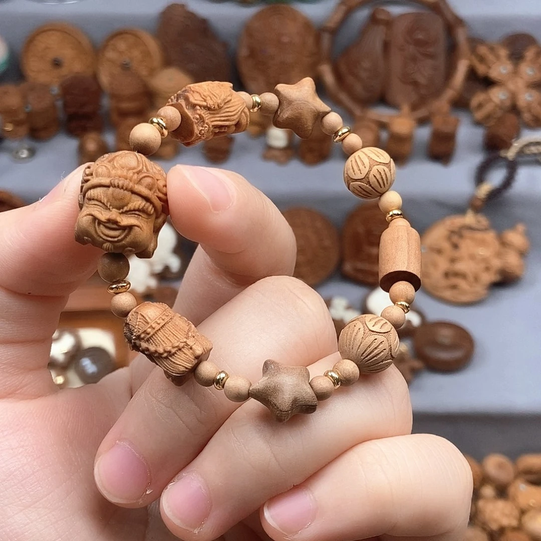 檀香木无事牌啊**淘默认微瑕