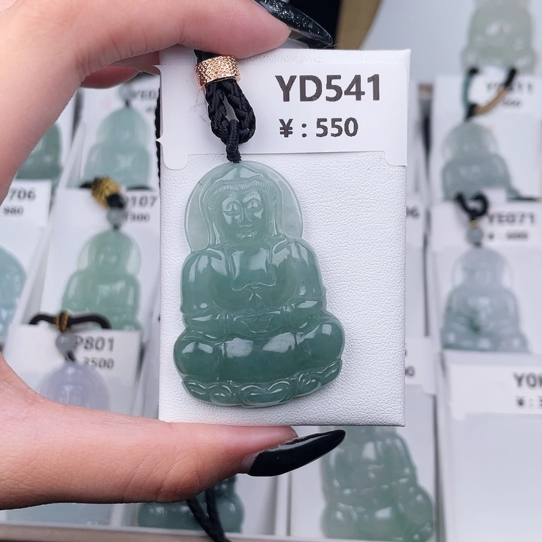翡翠未镶嵌耳饰YD541