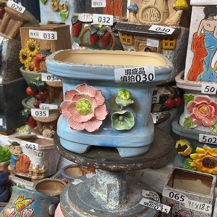 粗陶材质多肉花盆030