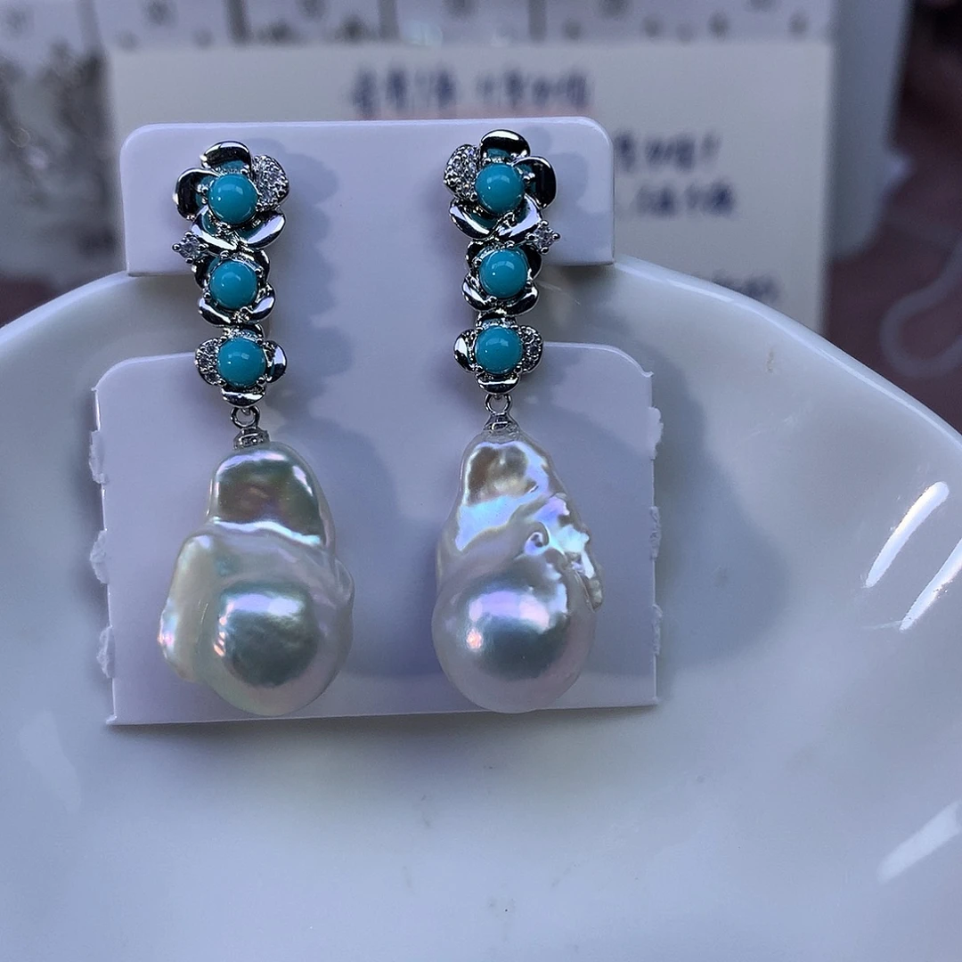 耳饰淡水珍珠合金特价4755