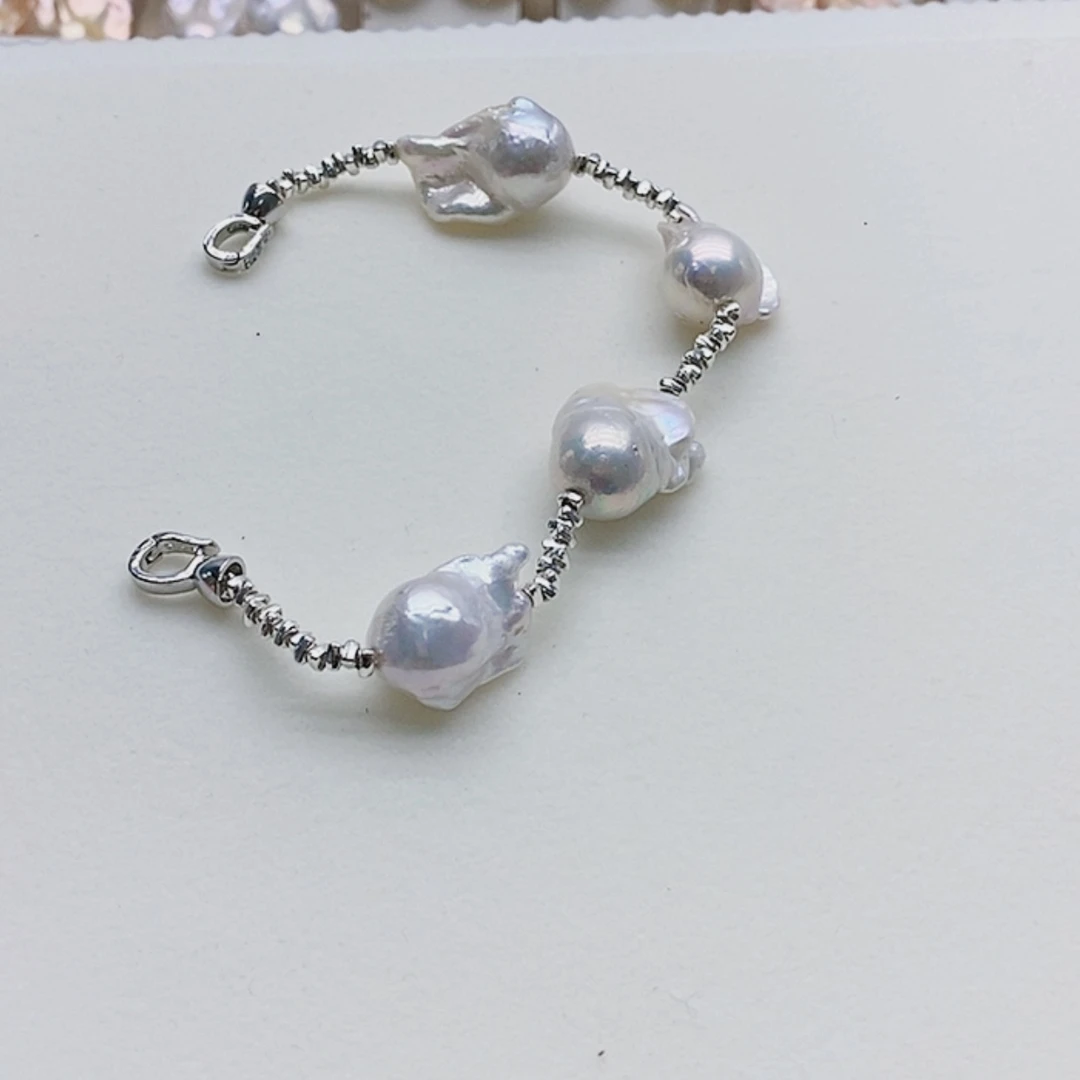 【闪购商品】淡水珍珠耳饰银S925镶嵌