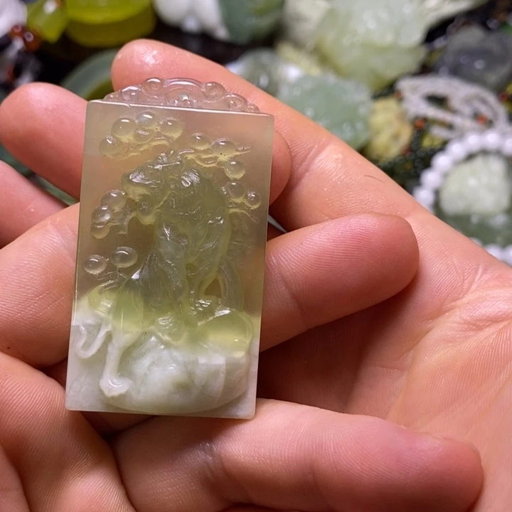 岫玉未镶嵌岫玉颈饰