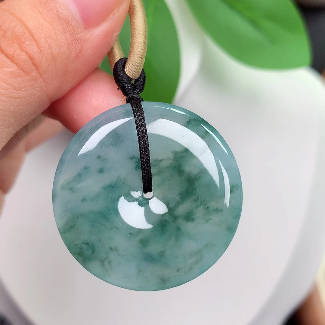 颈饰未镶嵌翡翠平安扣 32.2z5.7mm