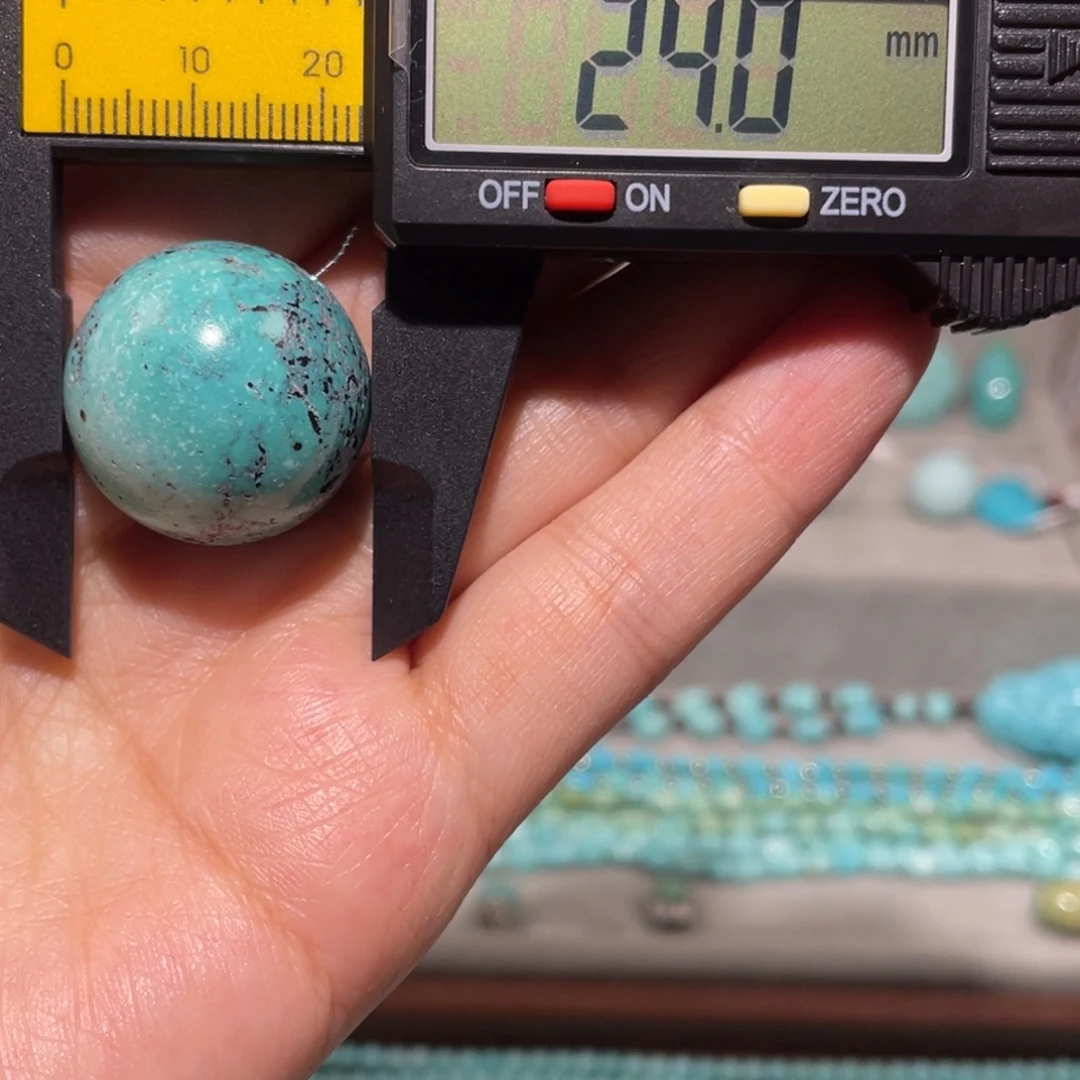 绿松石未镶嵌圆珠