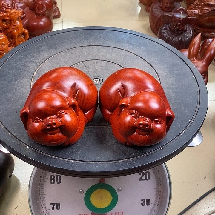 缅甸花梨木猪一对15