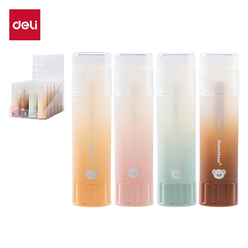 Deli/得力NS146-B黄油小熊透明固体胶ACR(15g)(混)