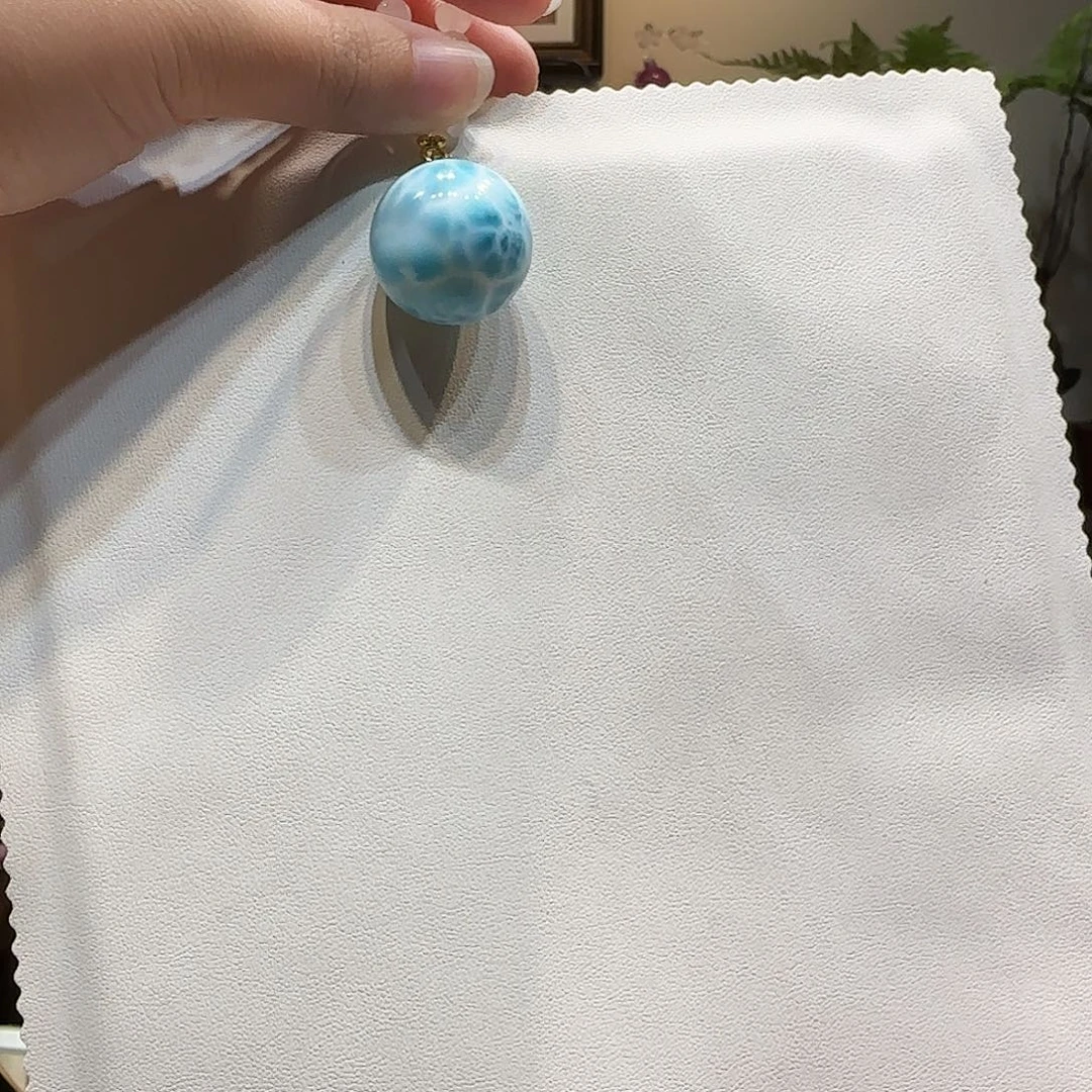 针钠钙石（海纹石）未镶嵌吊坠(不含链)25mm