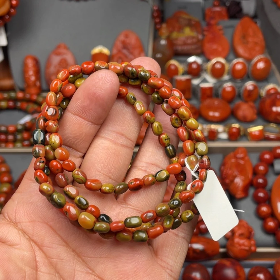 【闪购商品】南红玛瑙珠宝奇石未镶嵌多圈
