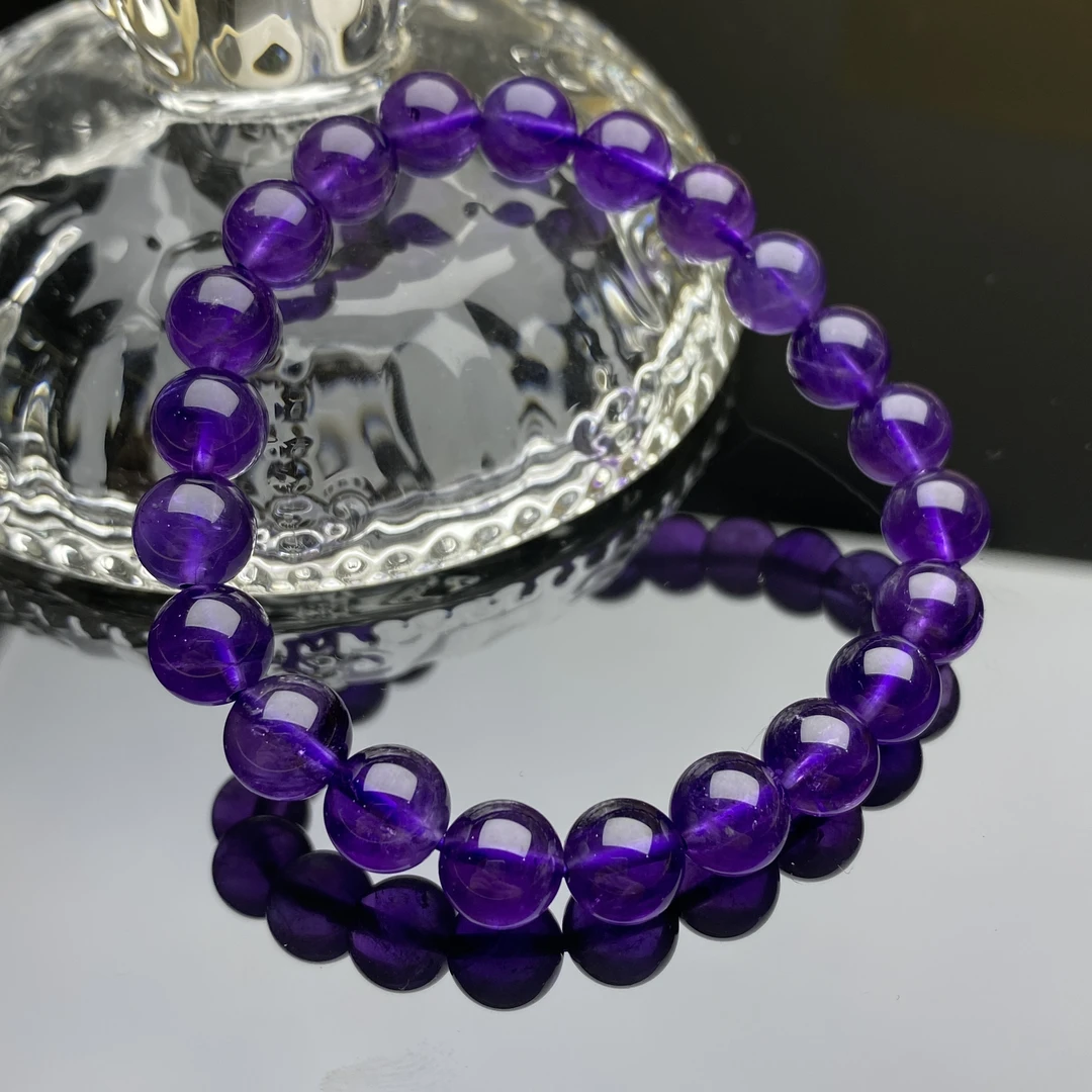 【小北好物】紫水晶单圈圆珠手串17QL15X333【多样性发一件】约8mm+