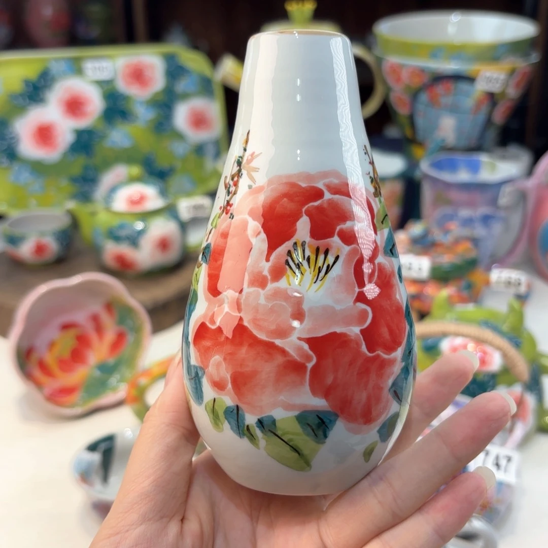 景德镇手绘高温釉下彩陶瓷茶具