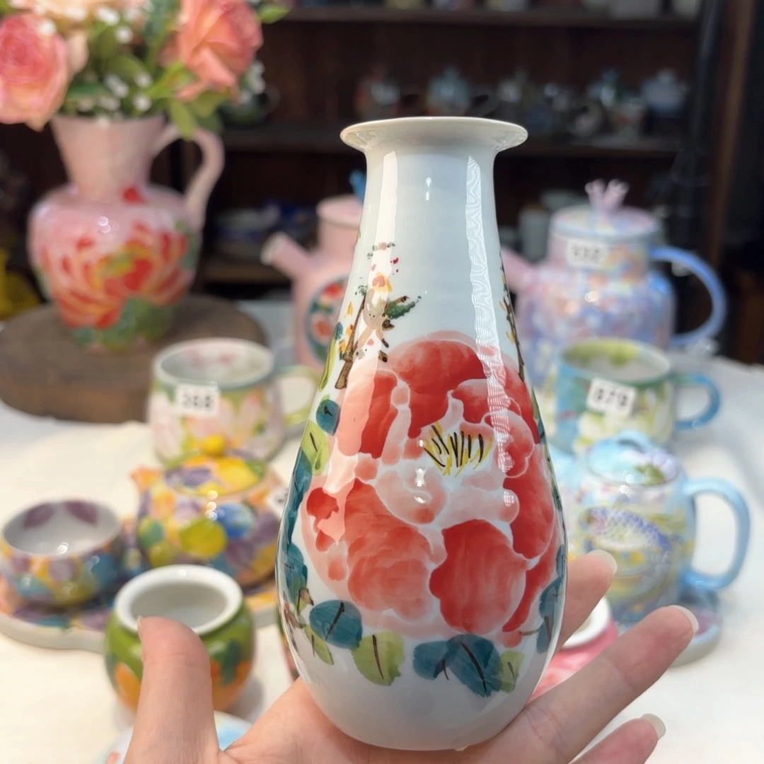 景德镇手绘高温釉下彩陶瓷茶具