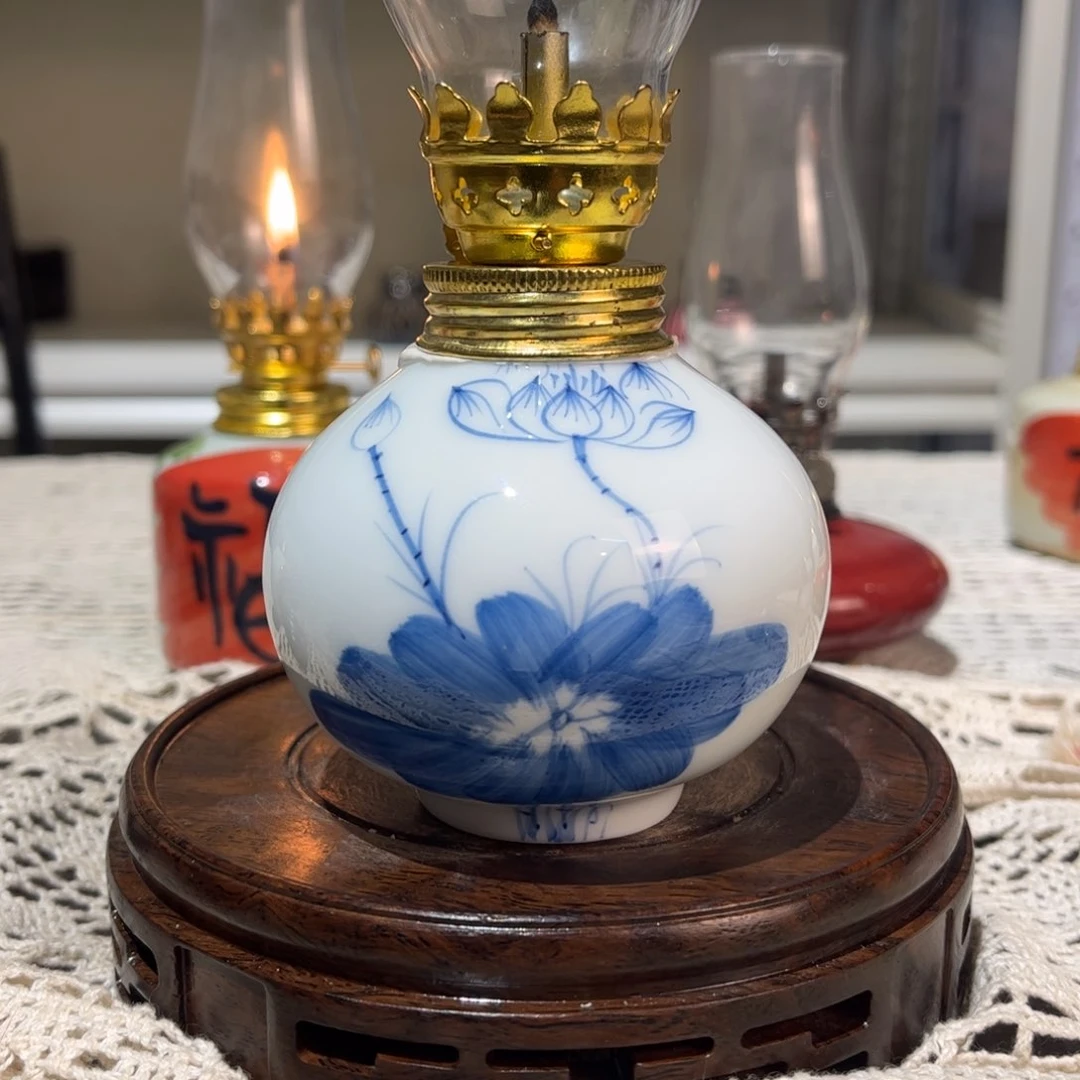 摆件景德镇陶瓷香薰灯
