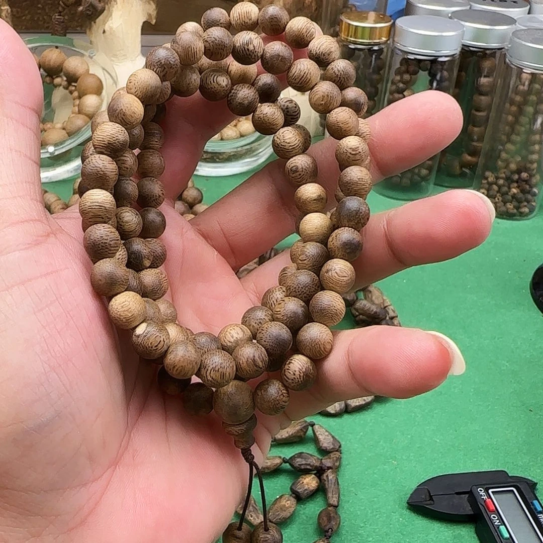 乐***呵沉香手串广东绿棋张勺子