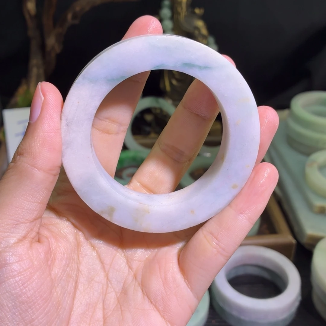 定制翡翠未镶嵌翡翠A货毛胚手镯定制