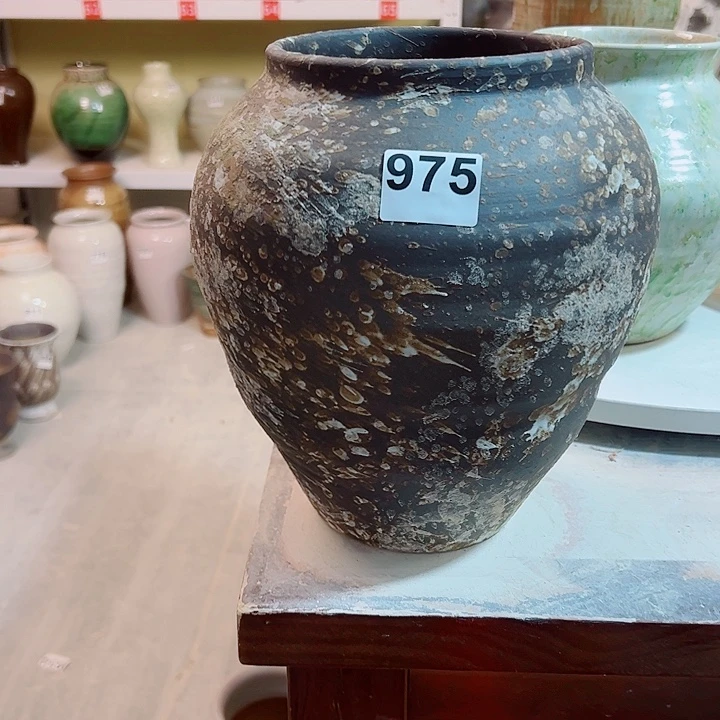 張****花瓶白泥摆件摆件。975