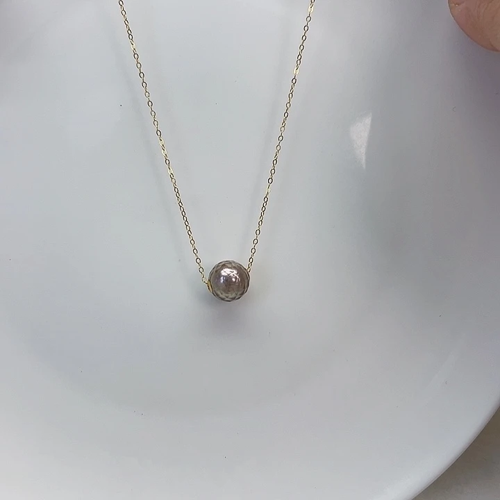 颈饰18K金镶嵌海水珍珠大溪地华珍珠福利