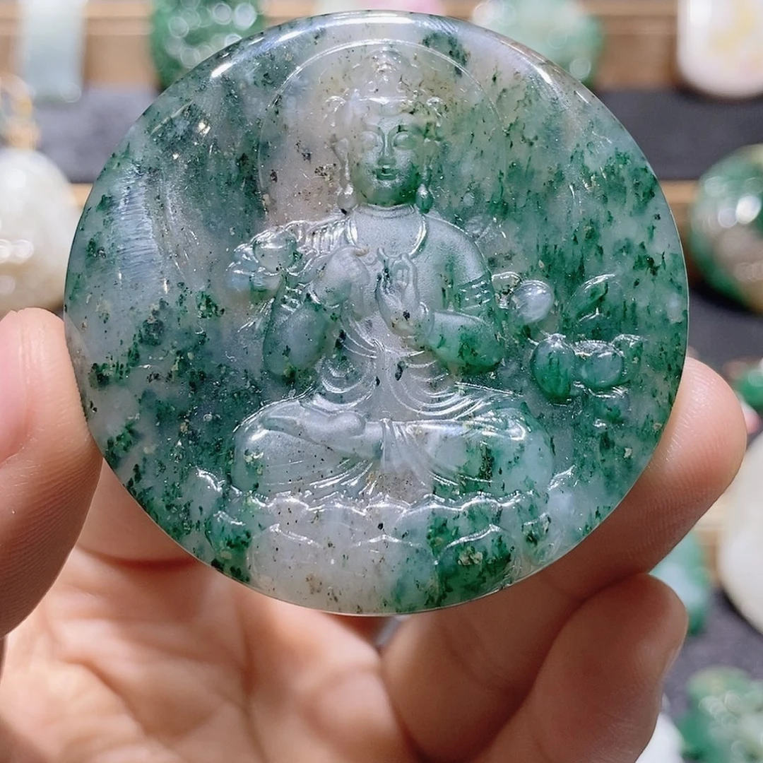 独山玉未镶嵌吊坠