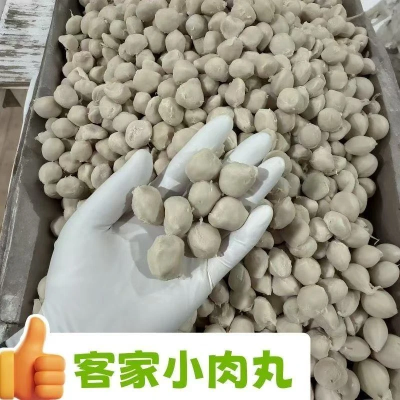 猪肉丸客家梅州,蕉岭小肉丸,宝宝小孩儿童早餐手工小肉丸,无添加