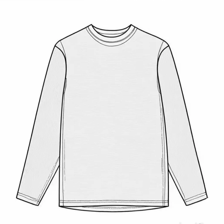 2025秋冬新款浮雕长袖T恤