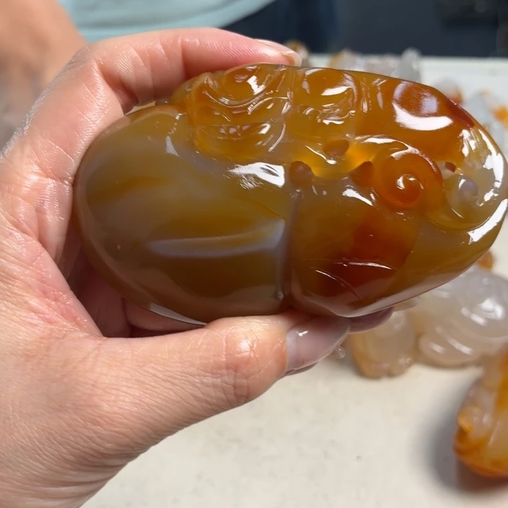 玛瑙/玉髓未镶嵌吊坠(不含链)