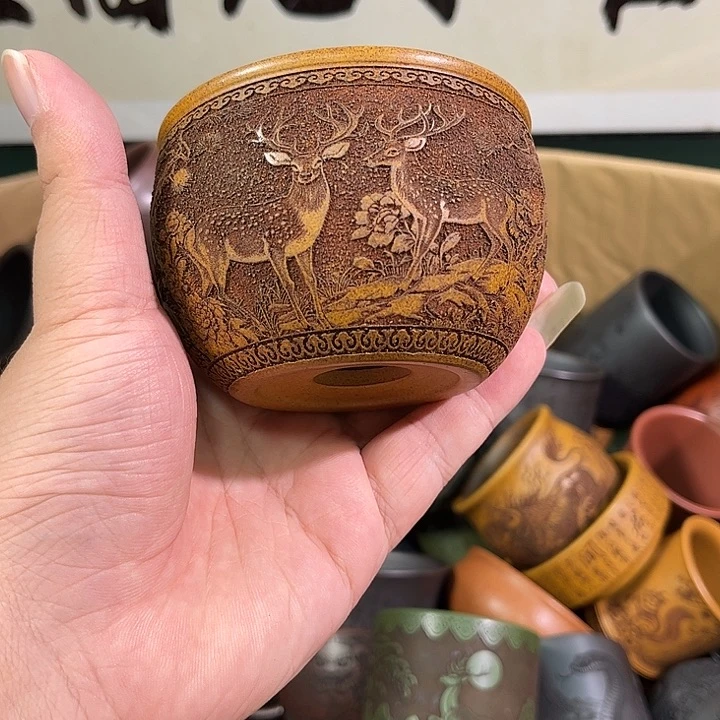 茶杯紫砂全手工紫砂主人杯