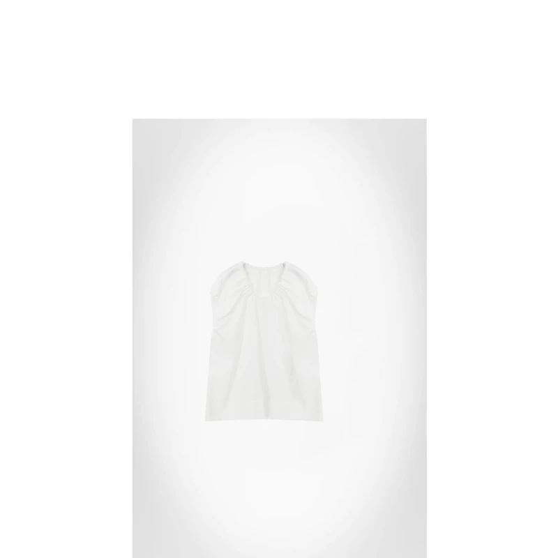 25夏亚麻天丝舒适宽松无袖T恤【22.9%亚麻77.1%莱赛尔】ACMJ3075