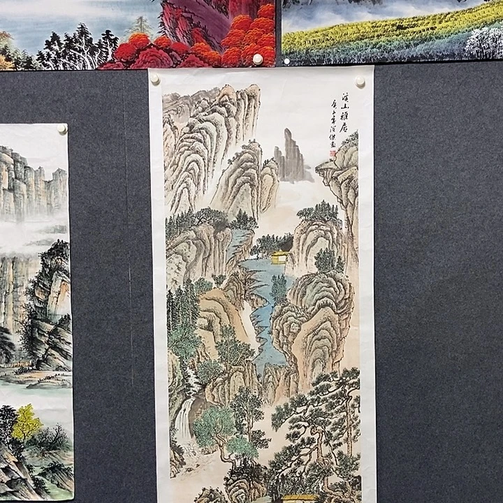 国画小六尺仿古一副