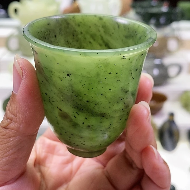 未镶嵌和田玉挂件茶杯60m l