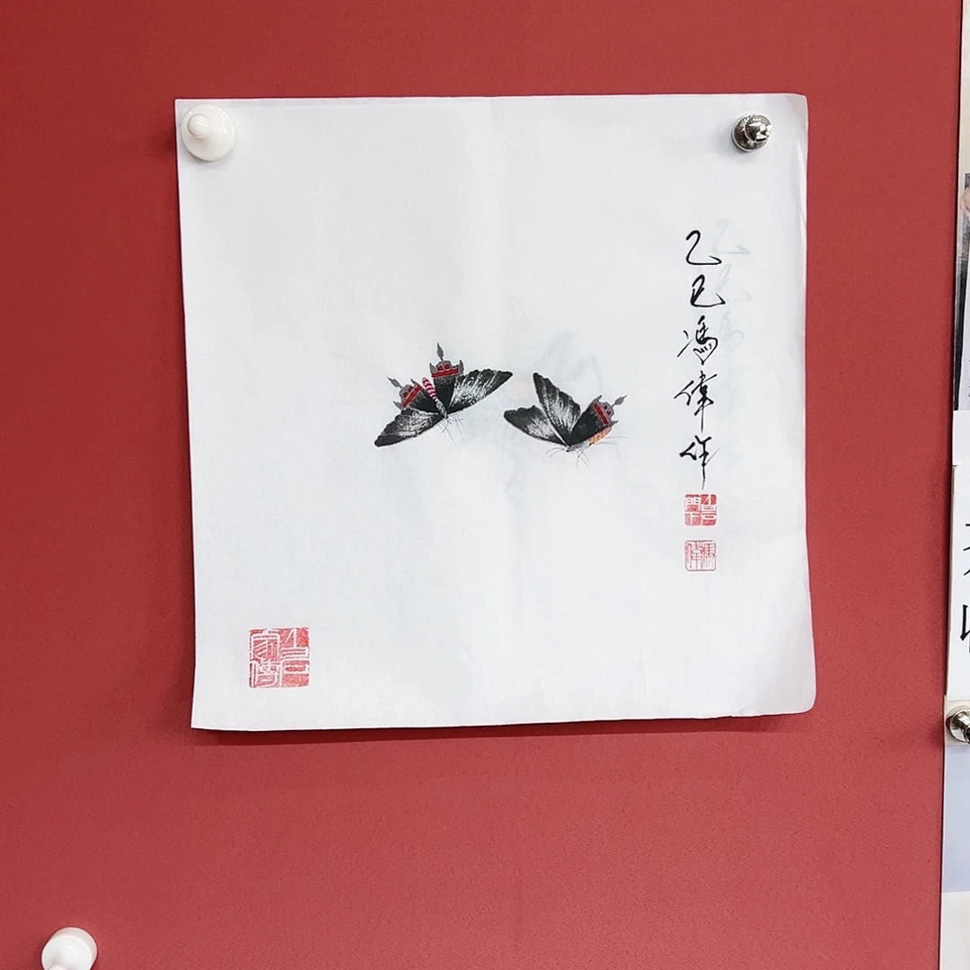 国画冯伟老师亲笔手绘国画作品慧