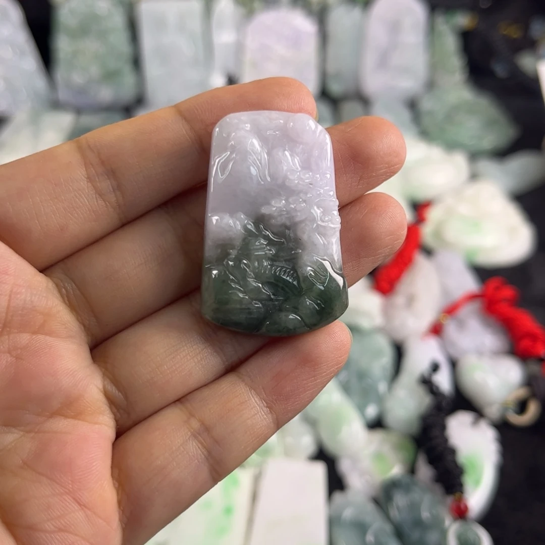 翡翠未镶嵌吊坠(不含链)
