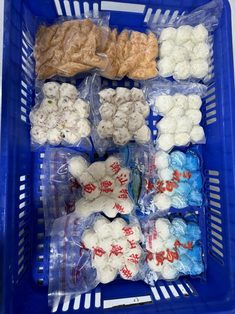 惠来手工 墨鱼丸 虾枣 鳗鱼丸 马鲛丸 章鱼丸 各1斤