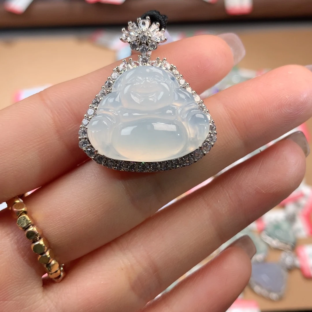 翡翠挂件未镶嵌佛