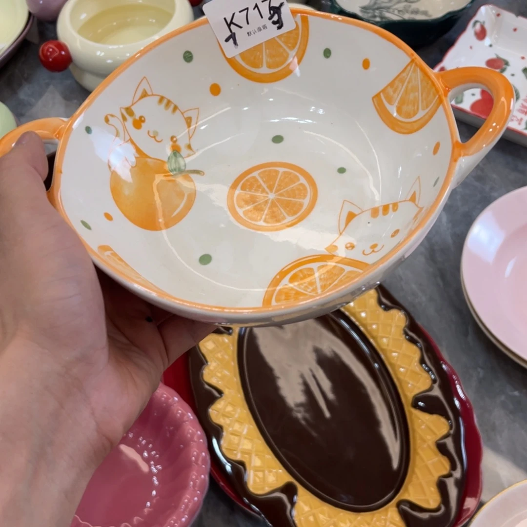 陶瓷微瑕餐具介意勿拍，满18飞！