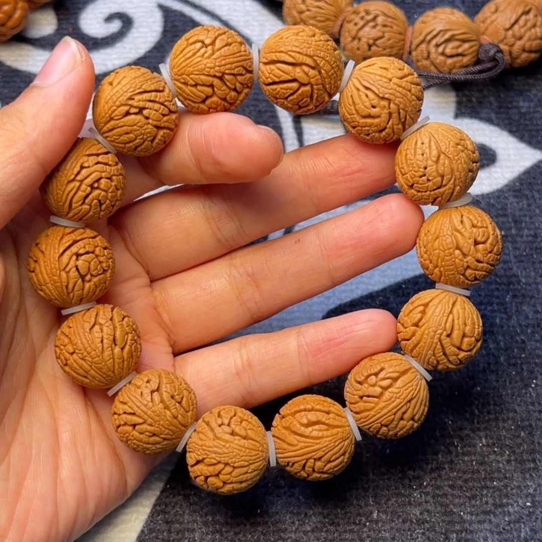 桃核手串龙纹桃核
