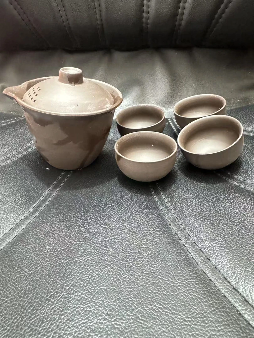 紫砂手抓壶四杯TJ098