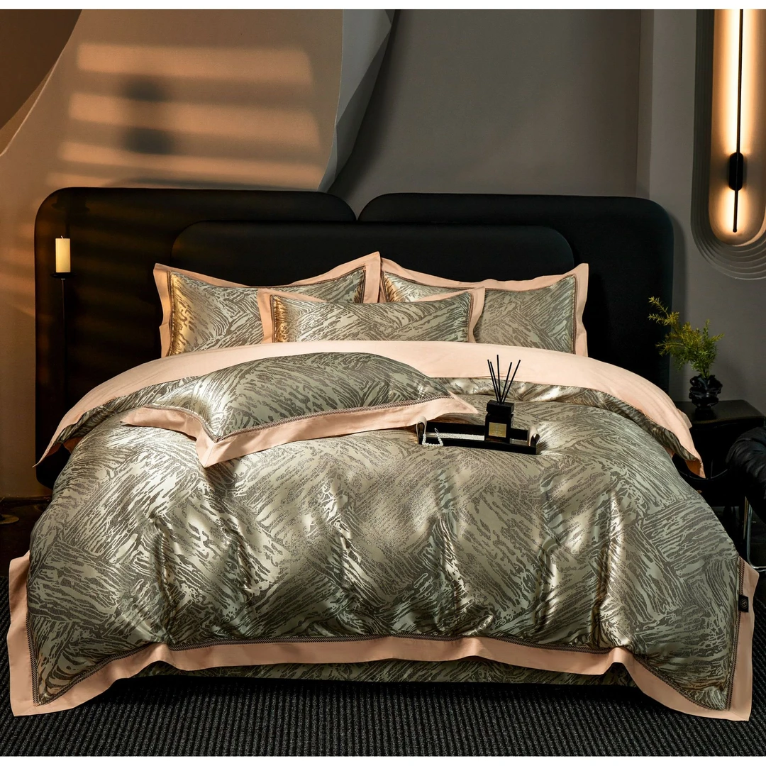 【专柜清仓】ms超柔加密高精密锦缎镂空四件套-星梦-礼盒系列