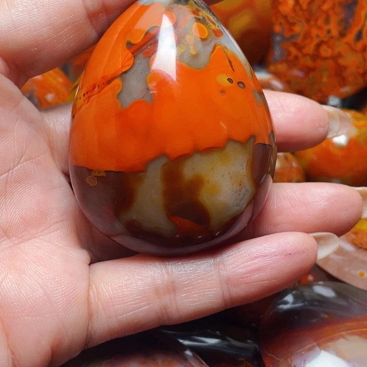 玛瑙/玉髓战国红玛瑙挂件未镶嵌笑*缘