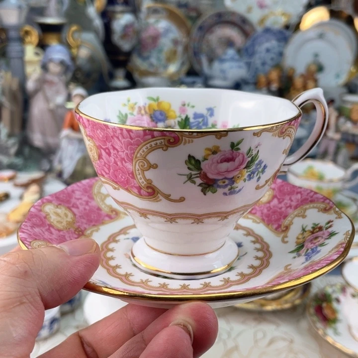 中古瓷器小房子盘子