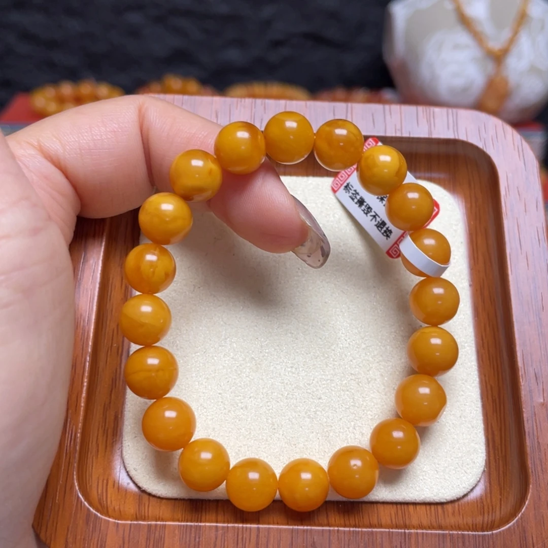 琥珀未镶嵌手链手串