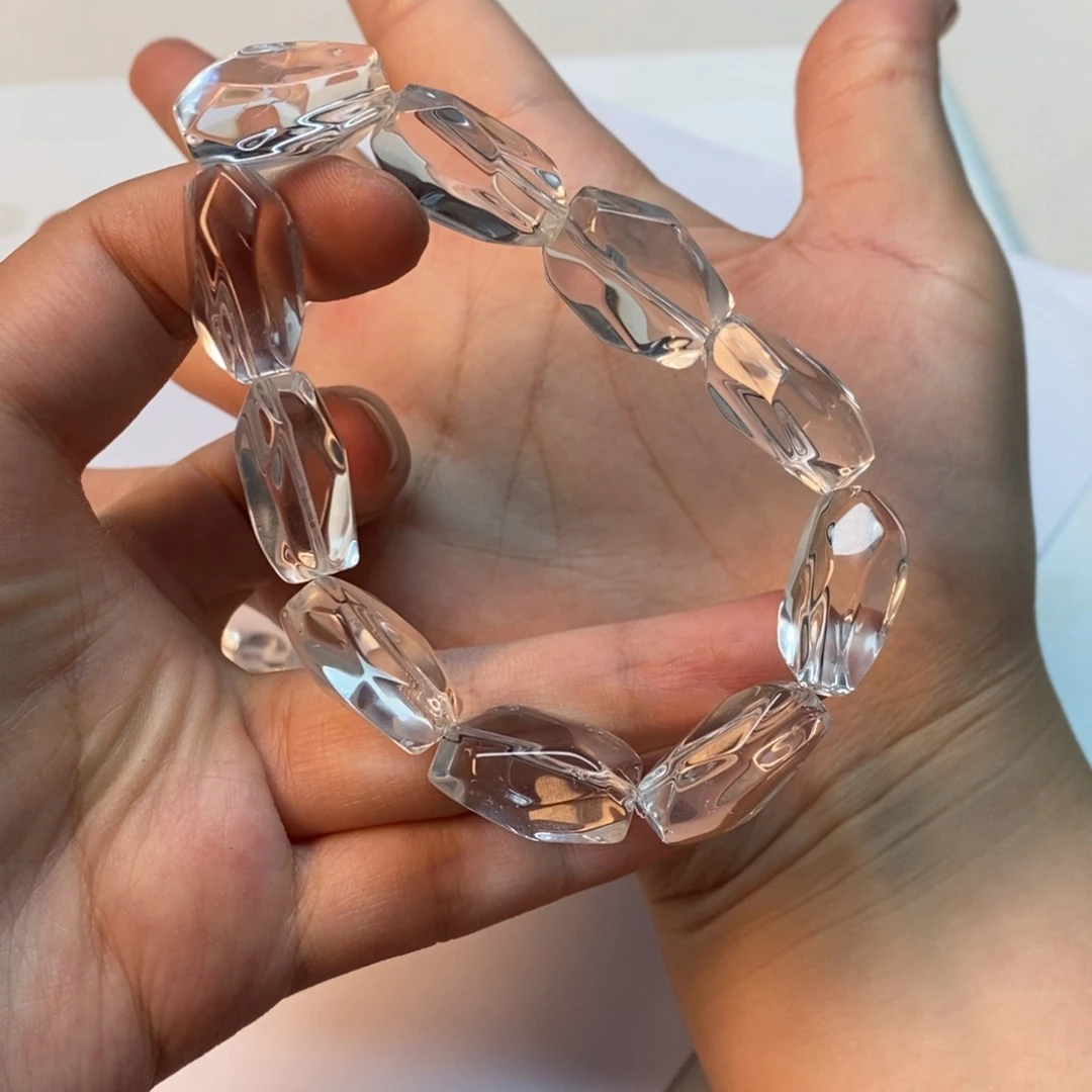 手串白水全净体 大冰块