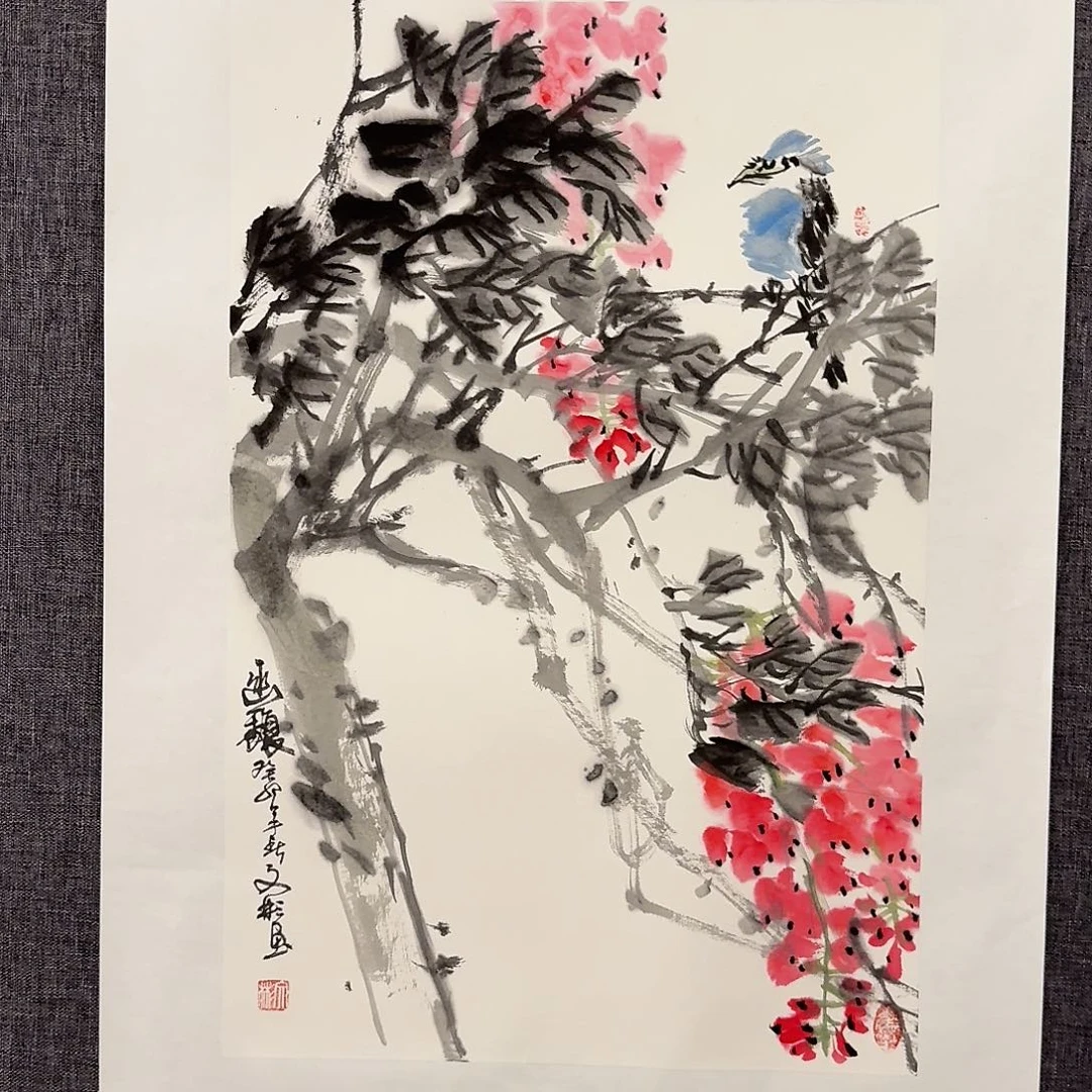 国画溥老师作品画作