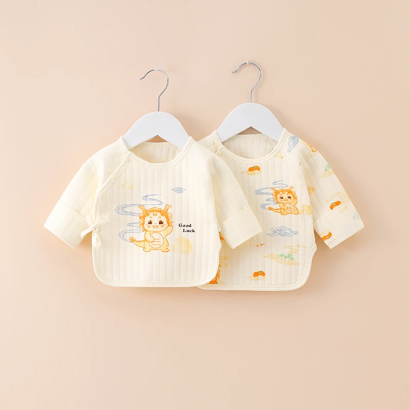 （新生儿）好运小金龙 保暖半背A类秋冬季宝宝保暖半背衣