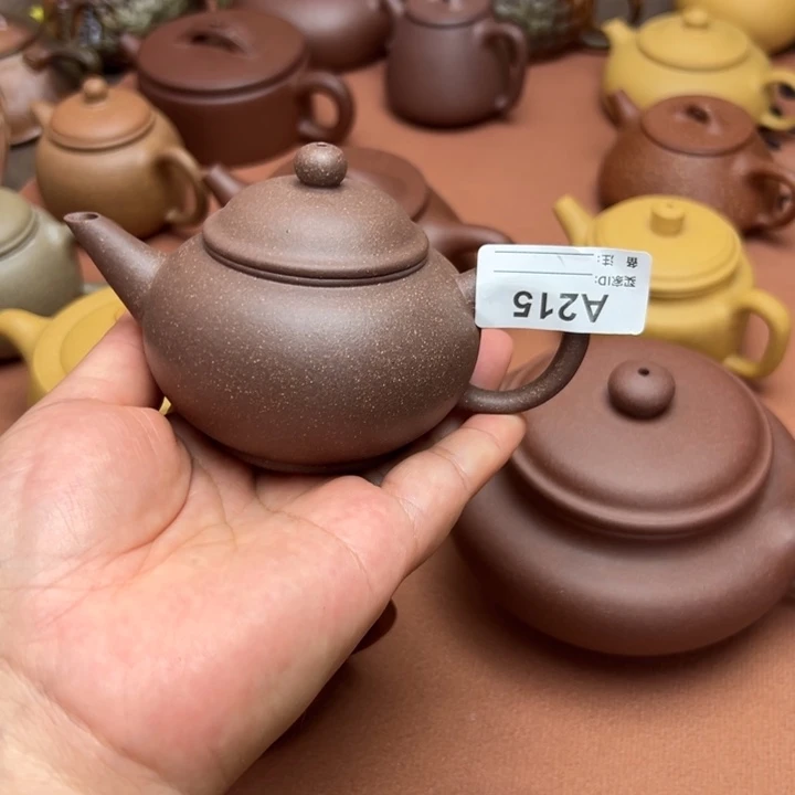 中***头茶壶紫砂紫泥半手工150cc左右瑕疵
